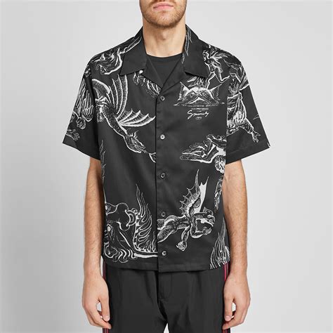 givenchy shirt with shirt on top|givenchy hawaiian shirts.